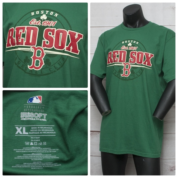 red sox green t shirt